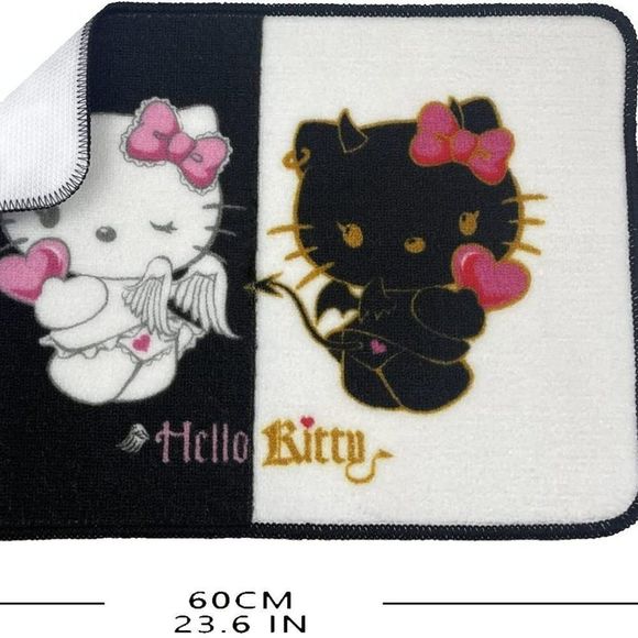 Cartoon Cat Bathroom Rug Hello Kitty Bath Mat 16x24 Inch - Picture 2 of 6